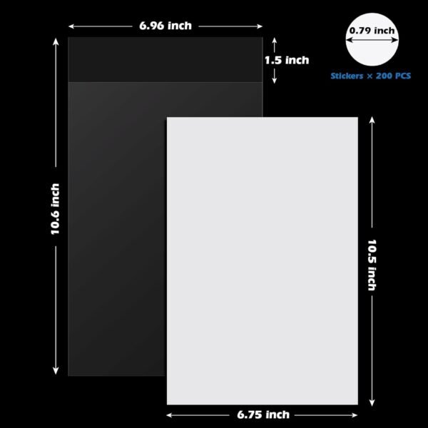 100 Comic Book Bags & Boards Set – Acid-Free Sleeves with 27PT Thick Backing Boards - Image 4