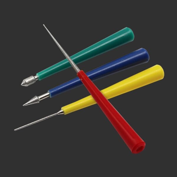 Professional Tipped Bead Reamer Jewelry Hole Open Enlarger Set For Pearl Glass Beads Reaming File - Image 3