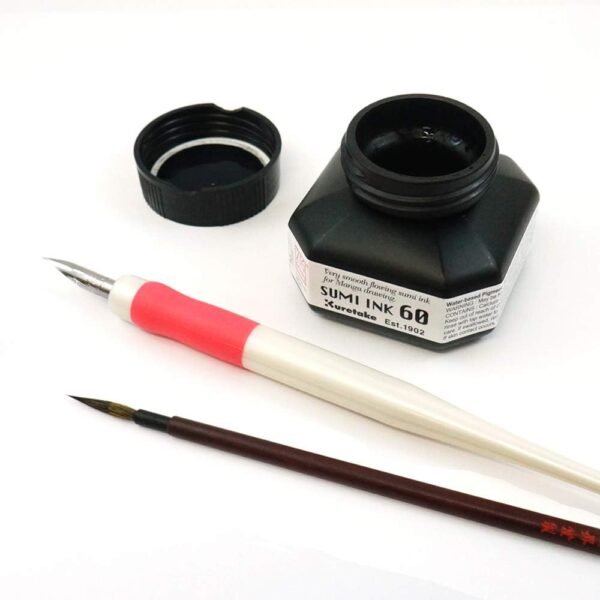 Sumi Pen Ink 60ml, Black - Image 4