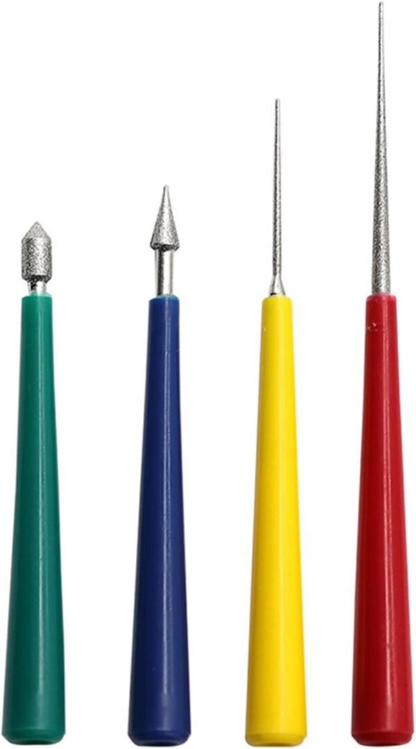 Professional Tipped Bead Reamer Jewelry Hole Open Enlarger Set For Pearl Glass Beads Reaming File