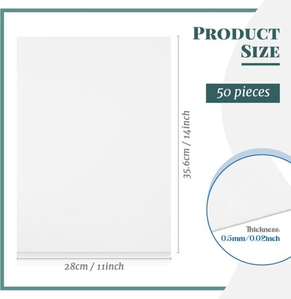 50PCS Comic Book Boards with U-Shape Clear Clips – 11x14" Fabric & Cloth Organizer Set - Image 4