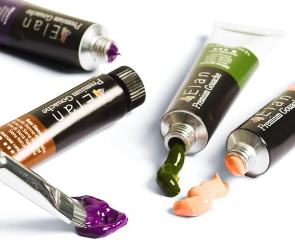 Professional Gouache Paint Set (24 Colors, 0.4fl oz Tubes) - Image 2