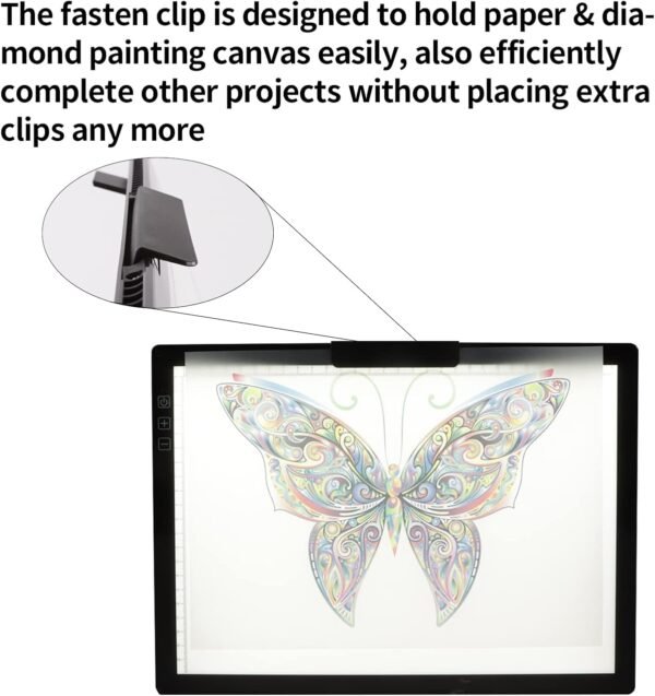 A4 Wireless LED Light Pad with Innovative Stand and Top Clip - Image 2