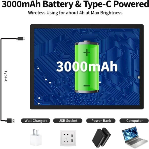 A3 Rechargeable Light Box with Stand and Clips - Image 4