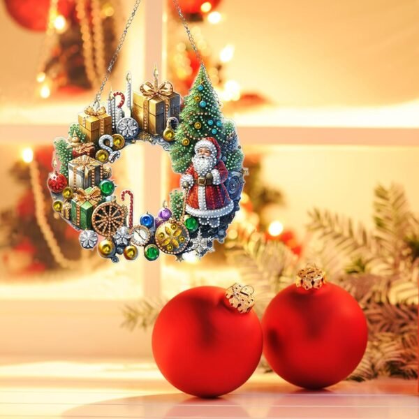 DIY Double-Sided Diamond Christmas Pendant – Hanging Ornament for Home & Garden Decor - Image 2