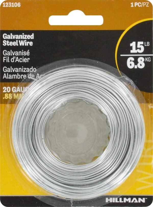 20 Gauge Galvanized Hobby Wire, 175', Silver - Image 4