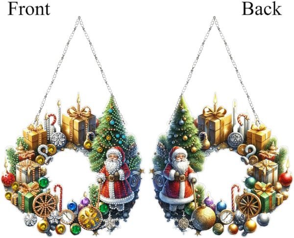 DIY Double-Sided Diamond Christmas Pendant – Hanging Ornament for Home & Garden Decor - Image 3