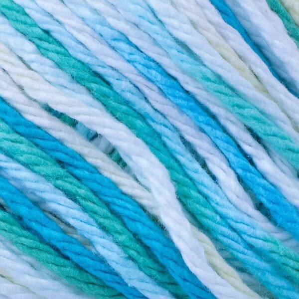 Cotton Yarn Medium Size 4 for Weaving, Knitting, and Crochet (Sea Ombre, 95 Yards) - Image 4