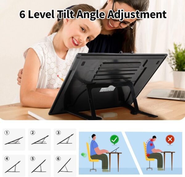 Rechargeable A3 Light Pad with Stand and Clip for Artists - Image 4