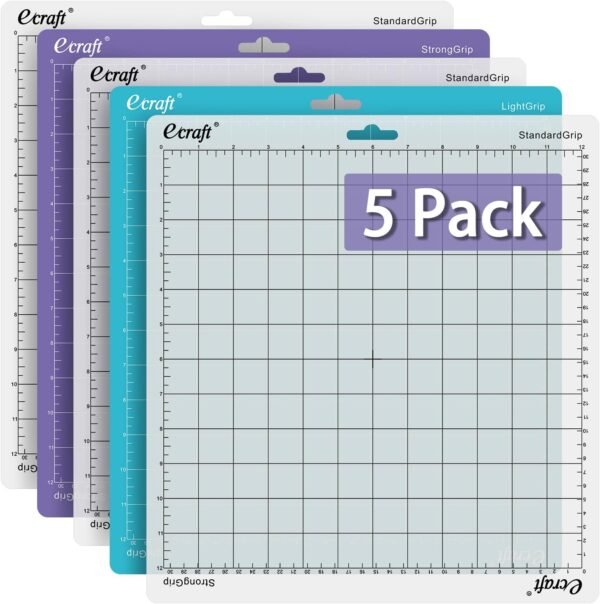Cutting Mat 5-Pack (12x12 inch) for Crafting Machines