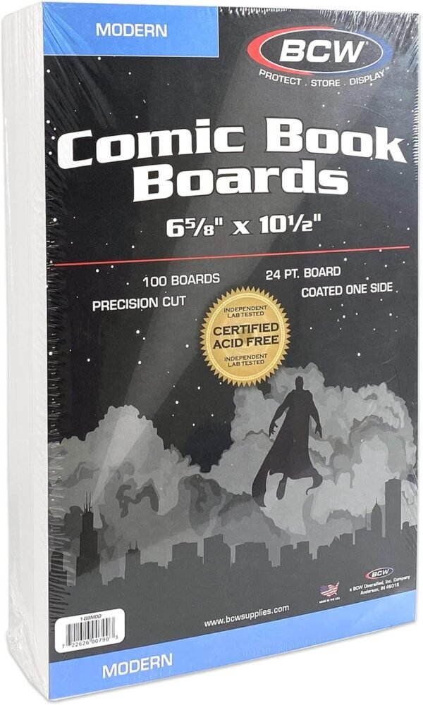 BCW Current Comic Book Backing Boards for Long-Term Storage