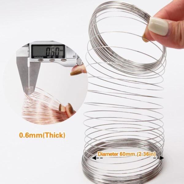 Stainless Steel Memory Wire for Jewelry Making (6 Colors) - Image 3
