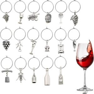 Craft Supplies Wine Glass Charms Markers with Rings