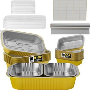 Aluminum Pans with Lids Kit (30 Pack)