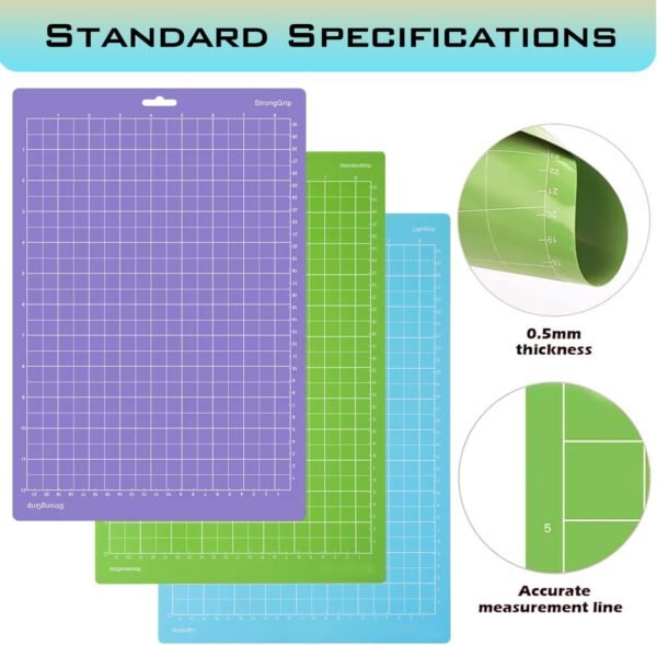 Cutting Mat Set (8.5x12 inch) for Crafting Machine - Image 3