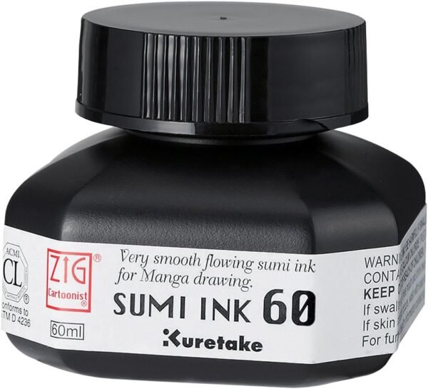 Sumi Pen Ink 60ml, Black