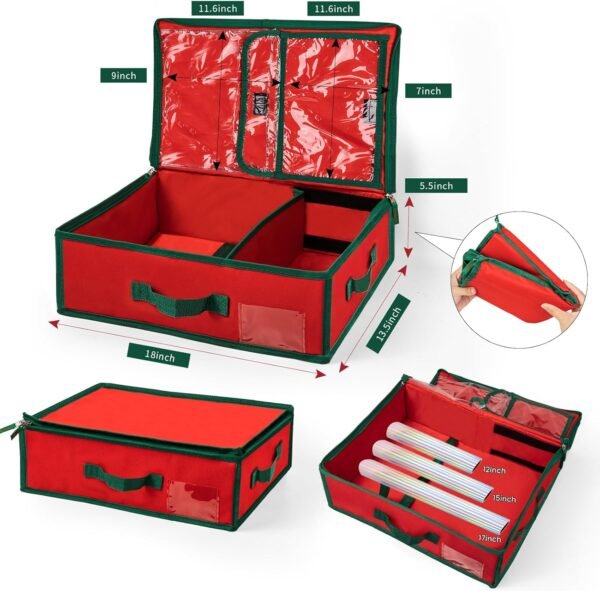 Craft Vinyl Organizer Bag with Interior Pockets & Adjustable Strap - Image 4