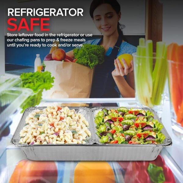 Disposable Chafing Dish Buffet Set with Aluminum Serving Trays - Image 2