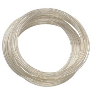 Stainless Steel Memory Wire for Bracelets, 1.75" Diameter, Silver (60 Coils)