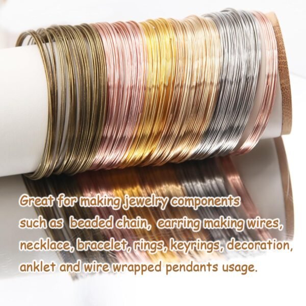 Stainless Steel Memory Wire for Jewelry Making (6 Colors) - Image 2