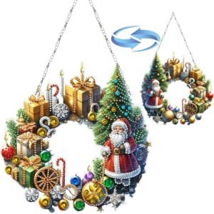 DIY Double-Sided Diamond Christmas Pendant – Hanging Ornament for Home & Garden Decor