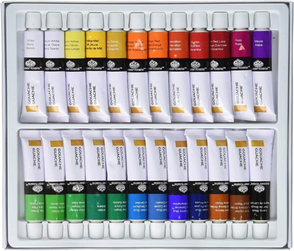 GOU24 Gouache Color Artist Tube Paint, 12ml, 24-Pack - Image 3