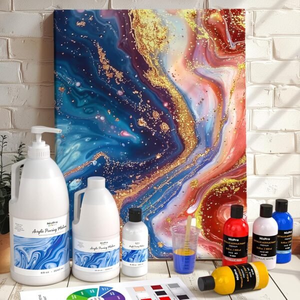 Acrylic Pouring Medium & Thinner (250ml) - Image 3