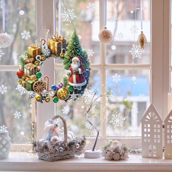 DIY Double-Sided Diamond Christmas Pendant – Hanging Ornament for Home & Garden Decor - Image 4