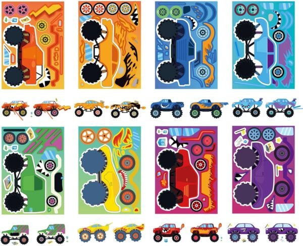 Monster Truck Make Your Own Stickers (24 Sheets) - Image 4