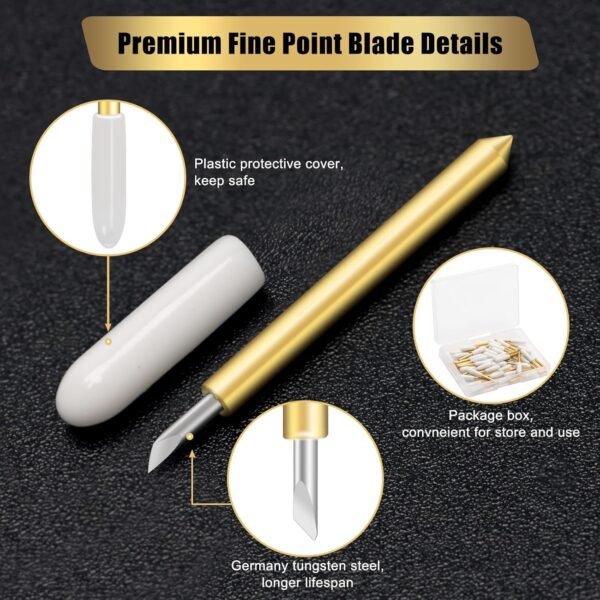 Premium Fine Point Blades (40 Count) for Crafting Machines - Image 3