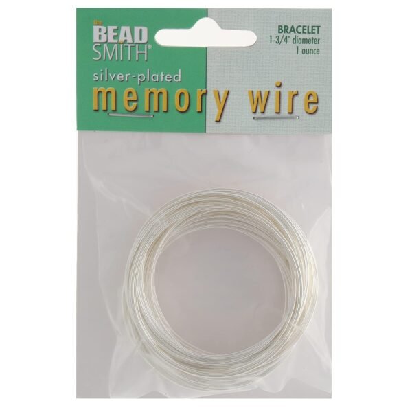 Stainless Steel Memory Wire for Bracelets, 1.75" Diameter, Silver (60 Coils) - Image 4