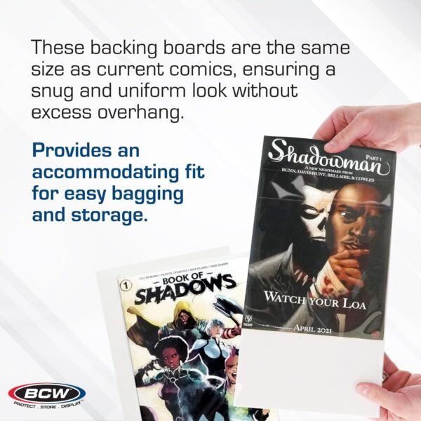 BCW Current Comic Book Backing Boards for Long-Term Storage - Image 2