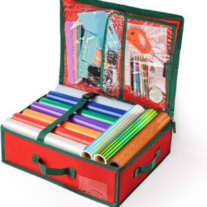 Craft Vinyl Organizer Bag with Interior Pockets & Adjustable Strap