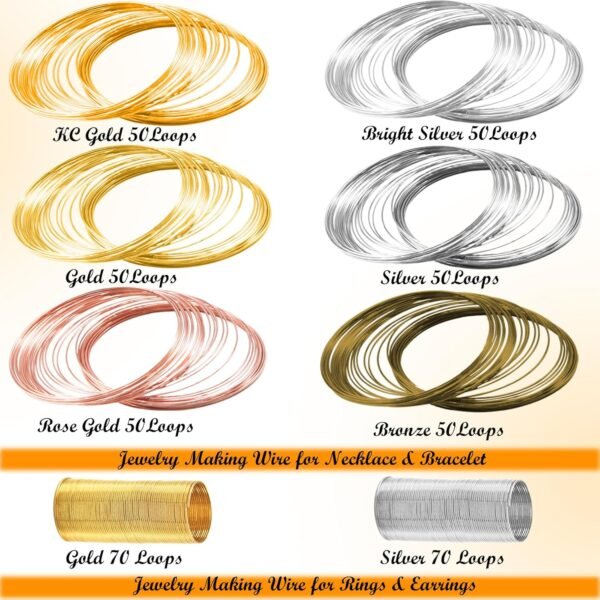 Stainless Steel Memory Wire for Jewelry Making (6 Colors) - Image 4