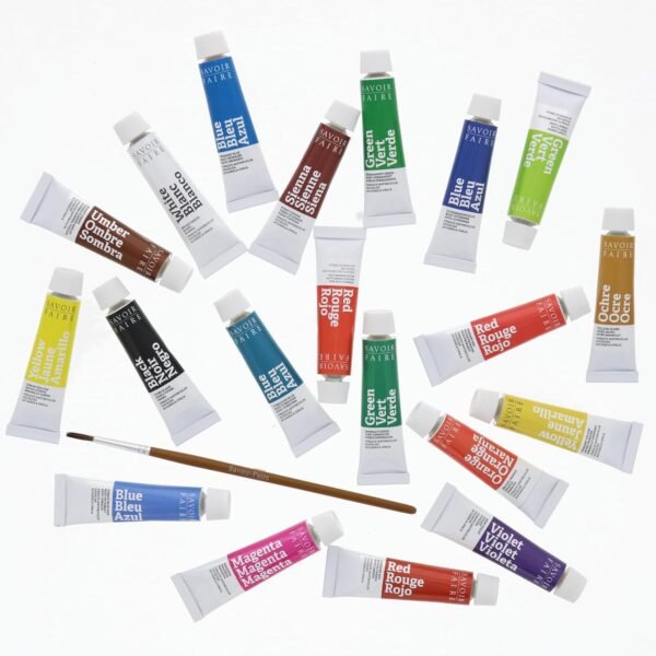 Opaque Watercolor Gouache Paint Set (20 Assorted Colors)