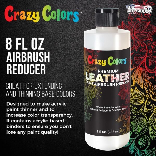 8oz Leather Paint Airbrush Thinner & Extender Base - Image 4