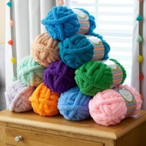 Jumbo Chenille Yarn (Yellow Gold)