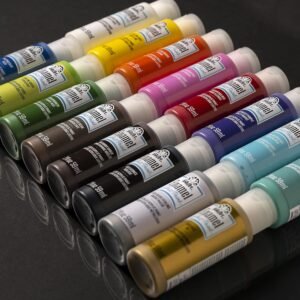 Gloss Finish Acrylic Enamel Craft Set for Glass & Ceramic (16 Colors)