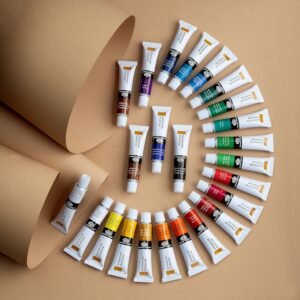 GOU24 Gouache Color Artist Tube Paint, 12ml, 24-Pack