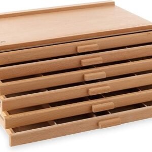6-Drawer Wooden Artist Storage Supply Box
