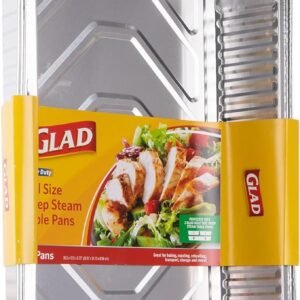 Disposable Aluminum Full Size Deep Steam Pans (2 Count)