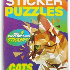 Sticker Puzzle Poster Book - Cats