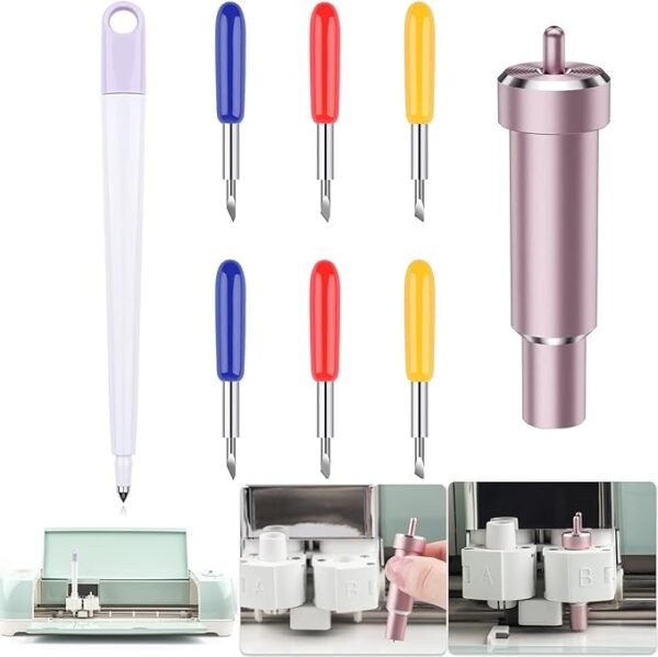 Scoring Stylus Pen & Metal Cut Blades Set for Crafting Machines