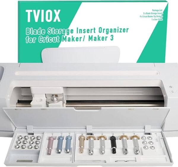 Blade Storage Insert & Organizer for Crafting Machines (White)