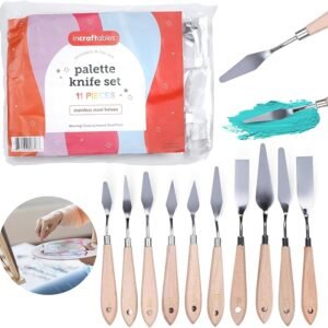 11-Piece Stainless Steel Palette Knife Set for Painting & Crafts