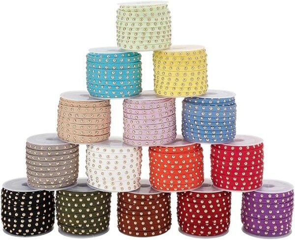 3mm Flat Faux Suede Cord for Jewelry Making (6 Colors, 33 Yards)