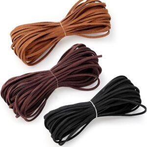 3mm Faux Suede Cord for Jewelry Making (3 Colors)