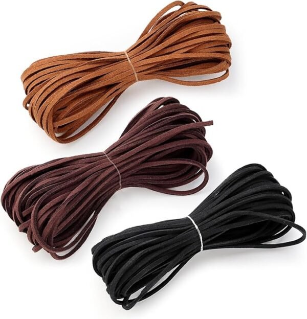 3mm Faux Suede Cord for Jewelry Making (3 Colors)