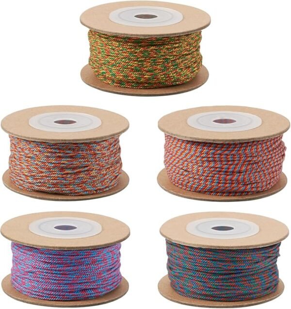 1mm Waxed Cotton Cord for Macrame & Jewelry Making
