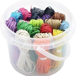 180Yards 18 Colors 1mm Waxed Cotton Cord DIY Making Thread Jewelry Bracelet Material